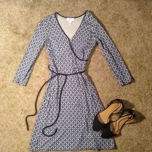 LOFT  Patterned Wrap Dress